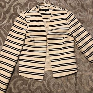 Black and white striped blazer - size 6